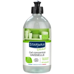 Cuisine|Écologiques<STARWAX Gel vaisselle concentré Soluvert 500 ml,