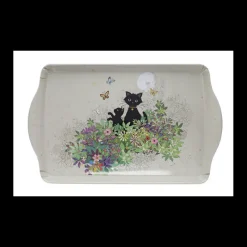 Les Plateaux<Kiub Grand plateau en mélamine Bug Art Chat Jardin,