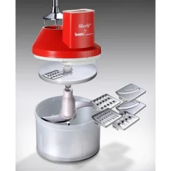 Mixeurs<Bamix Hachoir Multifonctions Slicesy Rouge,
