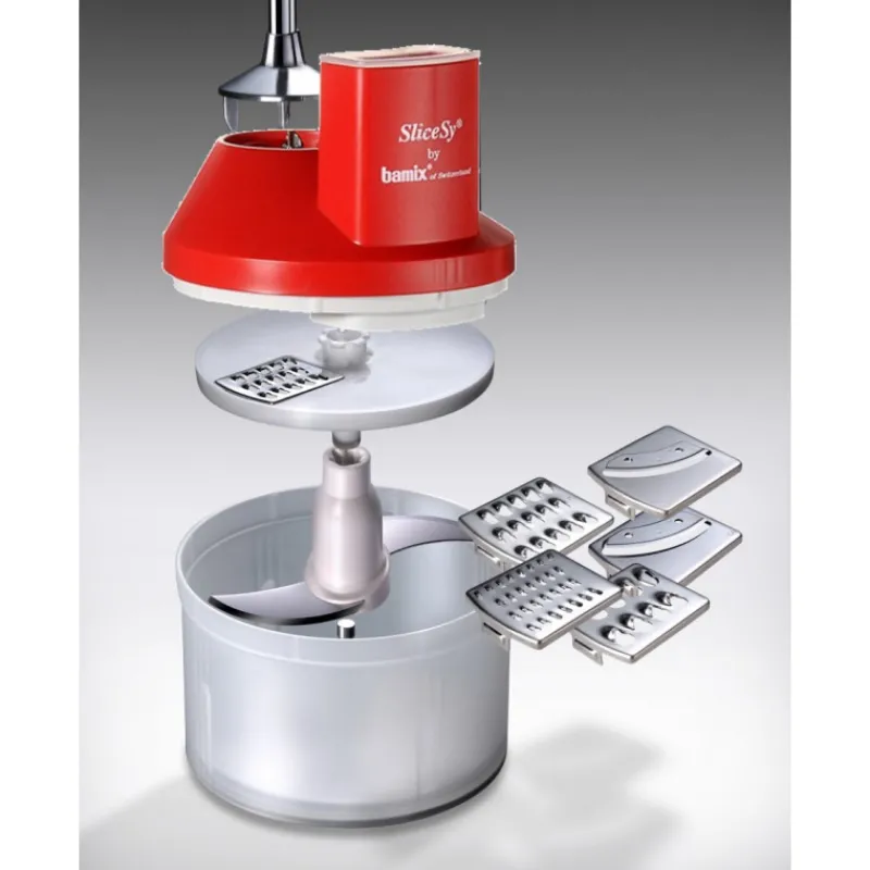 Mixeurs<Bamix Hachoir Multifonctions Slicesy Rouge,