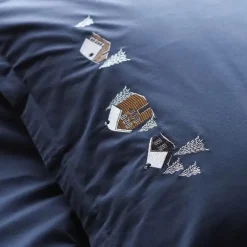 Housses De Couette, Parures<Sylvie Thiriez Housse de couette Percale Au Cœur de La Vallée Pierre Bleue,