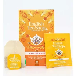 Les Thés Et Tisanes<English Tea Shop Infusion Bio Curcuma, Gingembre et Citronnelle 20 sachets,