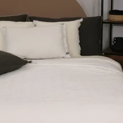 Plaids Et Couvre-Lits<Sud Etoffe Jeté de Lit Alassio Blanc,