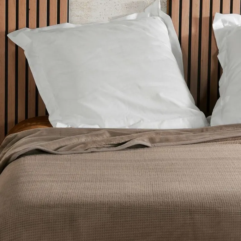Plaids Et Couvre-Lits<Linder Jeté de lit Gaufré Taupe,