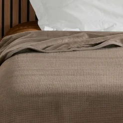 Plaids Et Couvre-Lits<Linder Jeté de lit Gaufré Taupe,