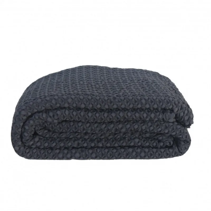 Plaids Et Couvre-Lits<Sud Etoffe Jeté de lit Grand Hotel Anthracite,