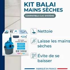 Brosserie|Sols<STARWAX Kit Balai mains sèches Clic Système,