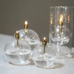 Bougies Décoratives<Peri Living Lampe à huile Laiton Martelé,