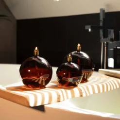 Bougies Décoratives<Peri Living Lampe à Huile ronde Cognac,