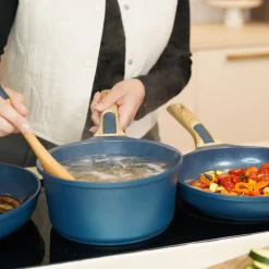 Anti-Adhérent<COOKUT L'Incroyable Casserole amovible Bleu Myrtille,