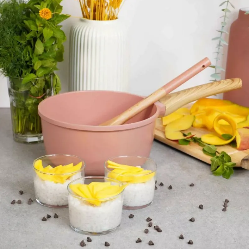 Anti-Adhérent<COOKUT L'Incroyable Casserole Rose Guimauve,