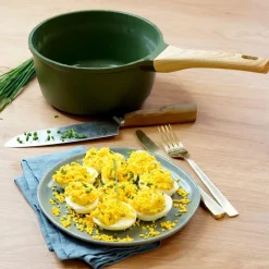 Anti-Adhérent<COOKUT L'Incroyable Casserole Vert Fougère,