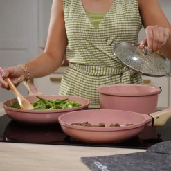 Poêles Anti-Adhérentes<COOKUT L'Incroyable Poêle amovible Rose Guimauve,