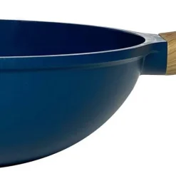 Woks|Sauteuses Anti-Adhérentes<COOKUT L'Incroyable Wok Bleu Myrtille,