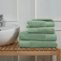 Serviettes|Draps De Douche<SENSEI Linge de toilette Sauge Sensoft,