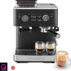 Machines À Café Professionnelles, Robots<KITCHENAID Machine à expresso semi-automatique Truffe Noire,