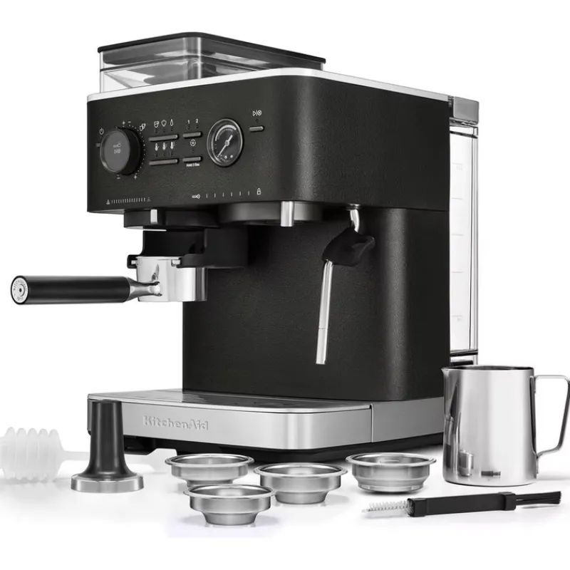Machines À Café Professionnelles, Robots<KITCHENAID Machine à expresso semi-automatique Truffe Noire,
