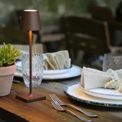 Lampes Et Suspensions<Zafferano Micro lampe de table Poldina Corten,