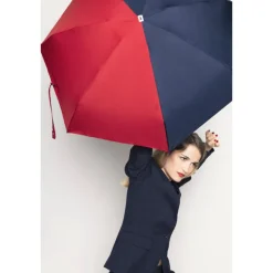 Les Accessoires<Anatole Micro-parapluie Bicolore Bleu Nuit Rouge Emile,