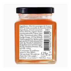 Les Tartinables<Hédène Paris Miel Montagne aux Huiles Essentielles de Thym 125 g, Hédène