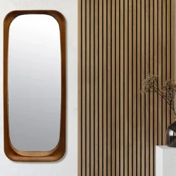Miroirs Et Trumeaux<EMDE Miroir allongé Bois Brun, Emdé