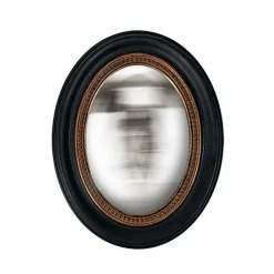 Miroirs Et Trumeaux<EMDE Miroir convexe ovale perle 24 x 19 cm, Emdé