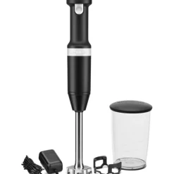 Batteurs<KITCHENAID Mixeur plongeant sans fil noir 5KHBBV53EBM,