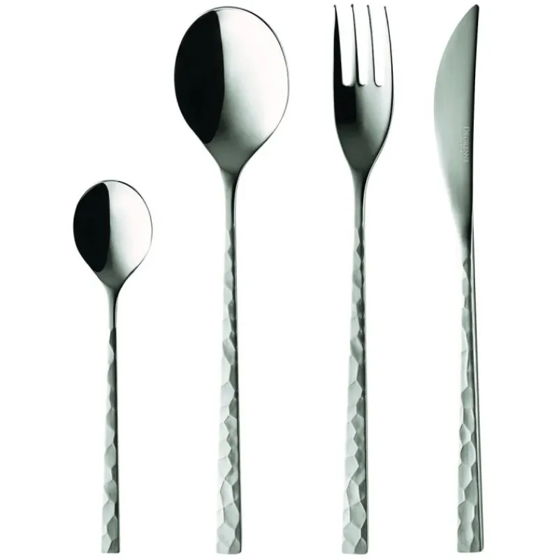 Ménagères Couverts<Degrenne Paris Ménagère 50 pièces Fuse Martelé,