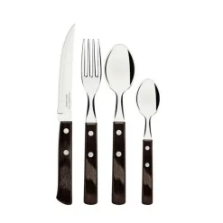 Ménagères Couverts<Tramontina Ménagère 24 pièces Polywood Brun,