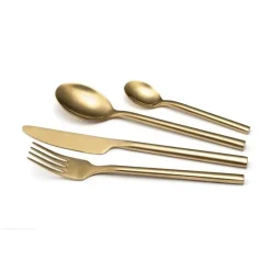 Ménagères Couverts<AMEFA Ménagère 16 pièces Square Doré Vintage,