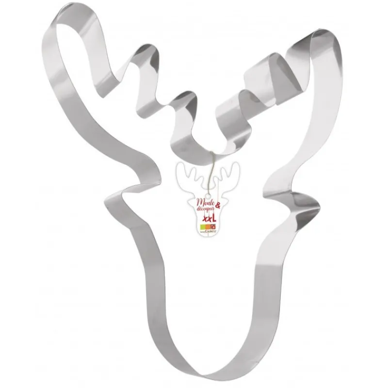 Cercles À Gâteaux|Emporte-Pièce<ScrapCooking Moule découpoir inox XXL Élan,