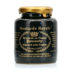 Épices & Condiments<Les assaisonnements Briards Moutarde Royale au Cognac Pommery,