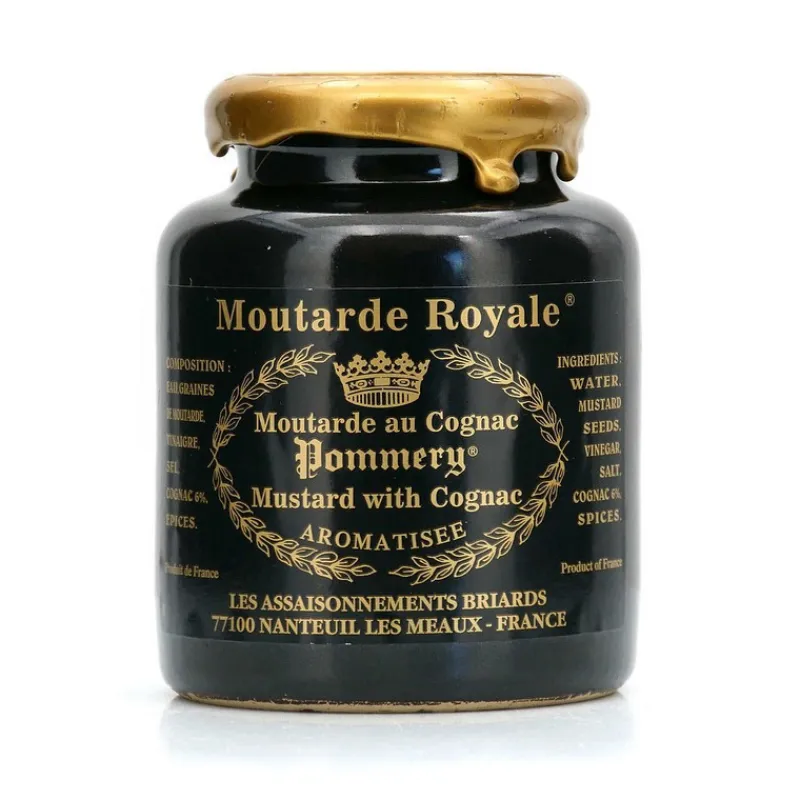 Épices & Condiments<Les assaisonnements Briards Moutarde Royale au Cognac Pommery,