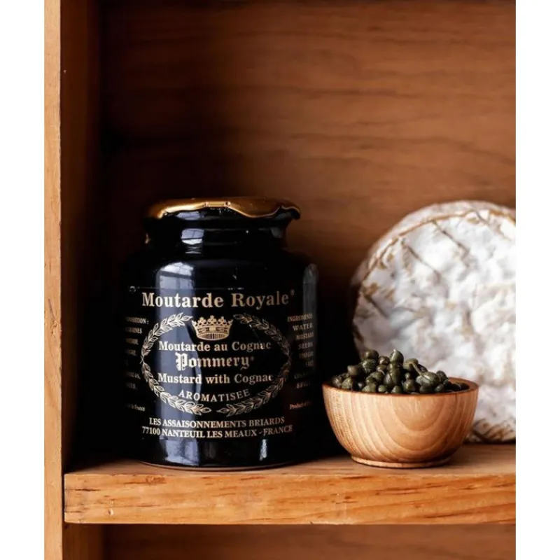 Épices & Condiments<Les assaisonnements Briards Moutarde Royale au Cognac Pommery,