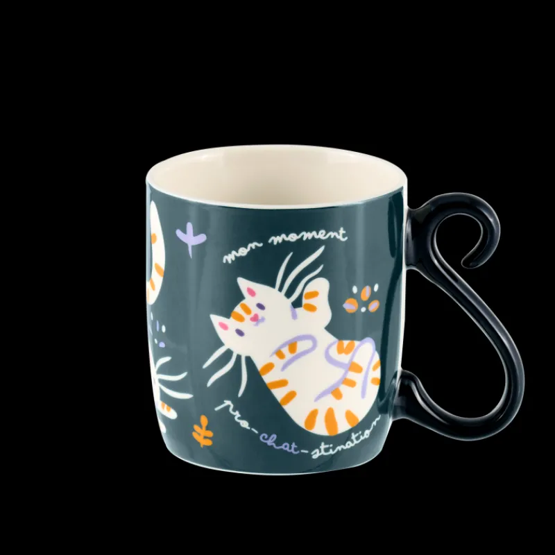 Tout Pour Le Café|Bols, Mugs Et Tasses<DERRIERE LA PORTE Mug Chat Tigre, Derrière la porte