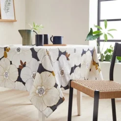 Nappes<Nydel Paris Nappe coton enduit Anémone Navy,