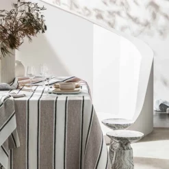Nappes<HAOMY TEXTILE Nappe en lin Sartene Cimarron, Haomy