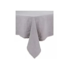 Nappes<HAOMY TEXTILE Nappe en lin Venise granit, Haomy