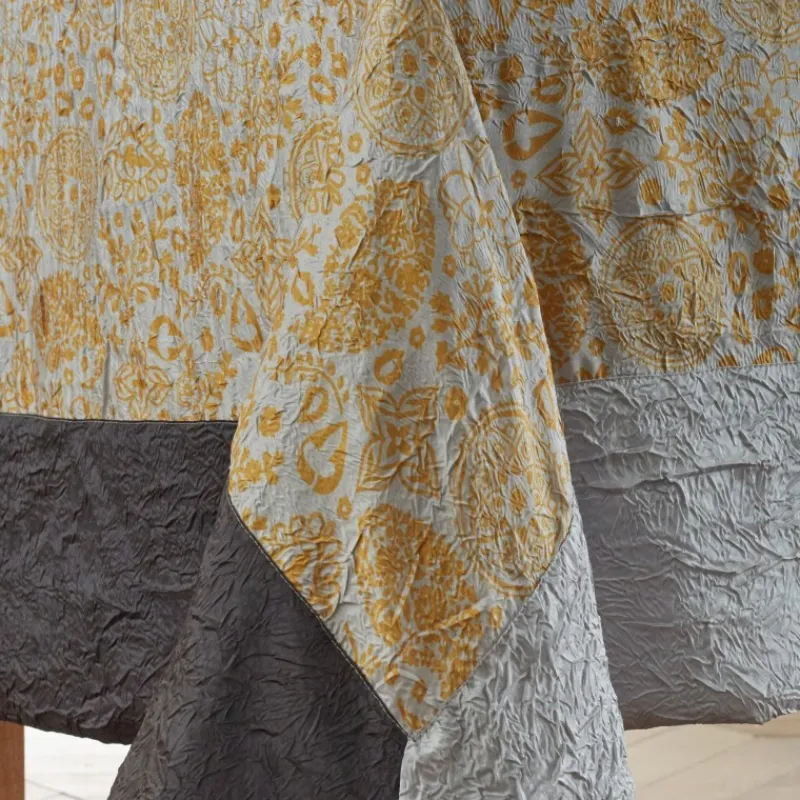 Nappes<José Houel Nappe Taffetas Froissé Cashemire Gris,