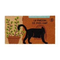 Paillassons<DERRIERE LA PORTE Paillasson coco/pvc La maison de mon chat, Derrière la porte