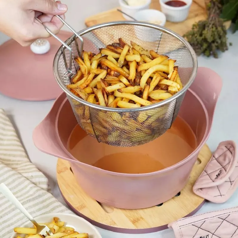 Cuit Vapeur<COOKUT Panier Cuisson et Friture L'Incroyable Cocotte,