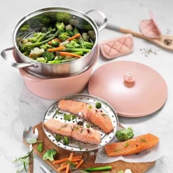 Cuit Vapeur|Couscoussiers<COOKUT Panier Vapeur et Couscoussier L'Incroyable Cocotte,