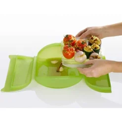 Cuit Vapeur<LÉKUÉ Papillote silicone avec filtre 3-4 personnes rouge, Lékué