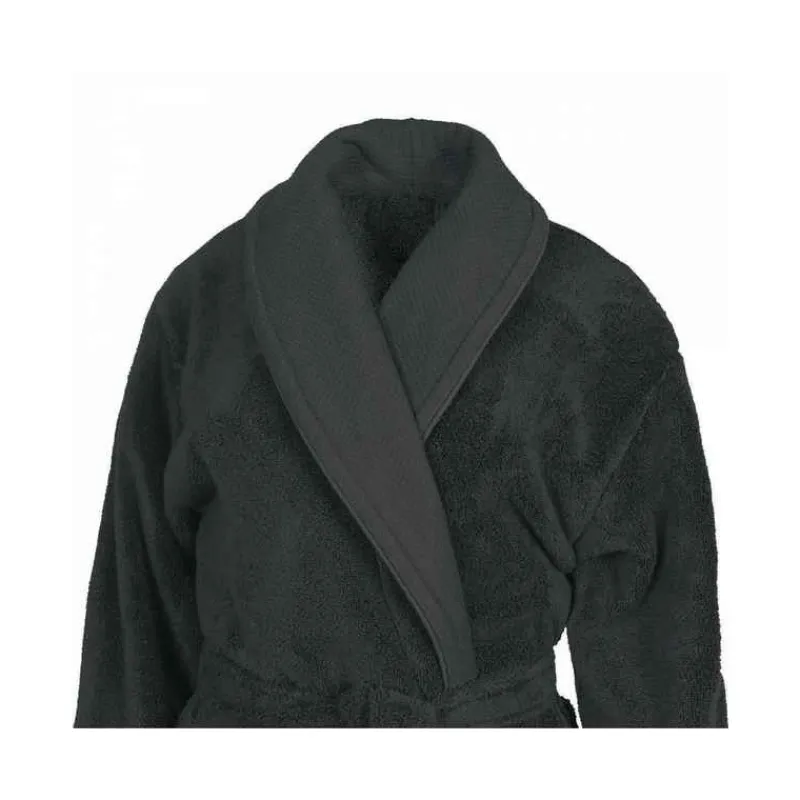 Peignoirs<SENSEI Peignoir de bain mixte col châle Anthracite Sensoft,
