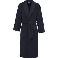 Peignoirs<SENSEI Peignoir mixte col châle Bleu Nuit Sensoft,