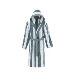 Peignoirs<SENSEI Peignoir mixte rayé velours Antigua Lichen,