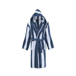 Peignoirs<SENSEI Peignoir mixte rayé velours Antigua Indigo,