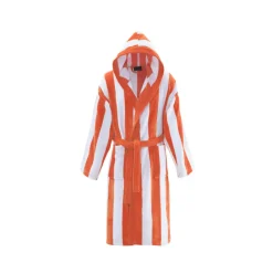 Peignoirs<SENSEI Peignoir mixte rayé velours Antigua Corail,