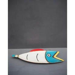 Objets Insolites<Chehoma Petit plat poisson Comic coloré,