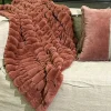 Plaids Et Couvre-Lits<Sud Etoffe Plaid Eclat Bois de Rose,